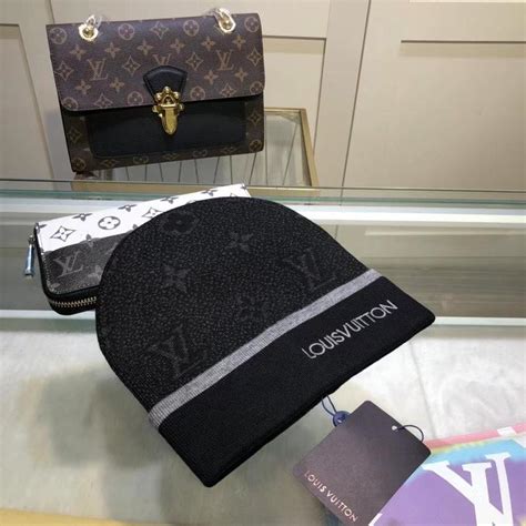 louis vuitton skull caps|black and grey lv beanie.